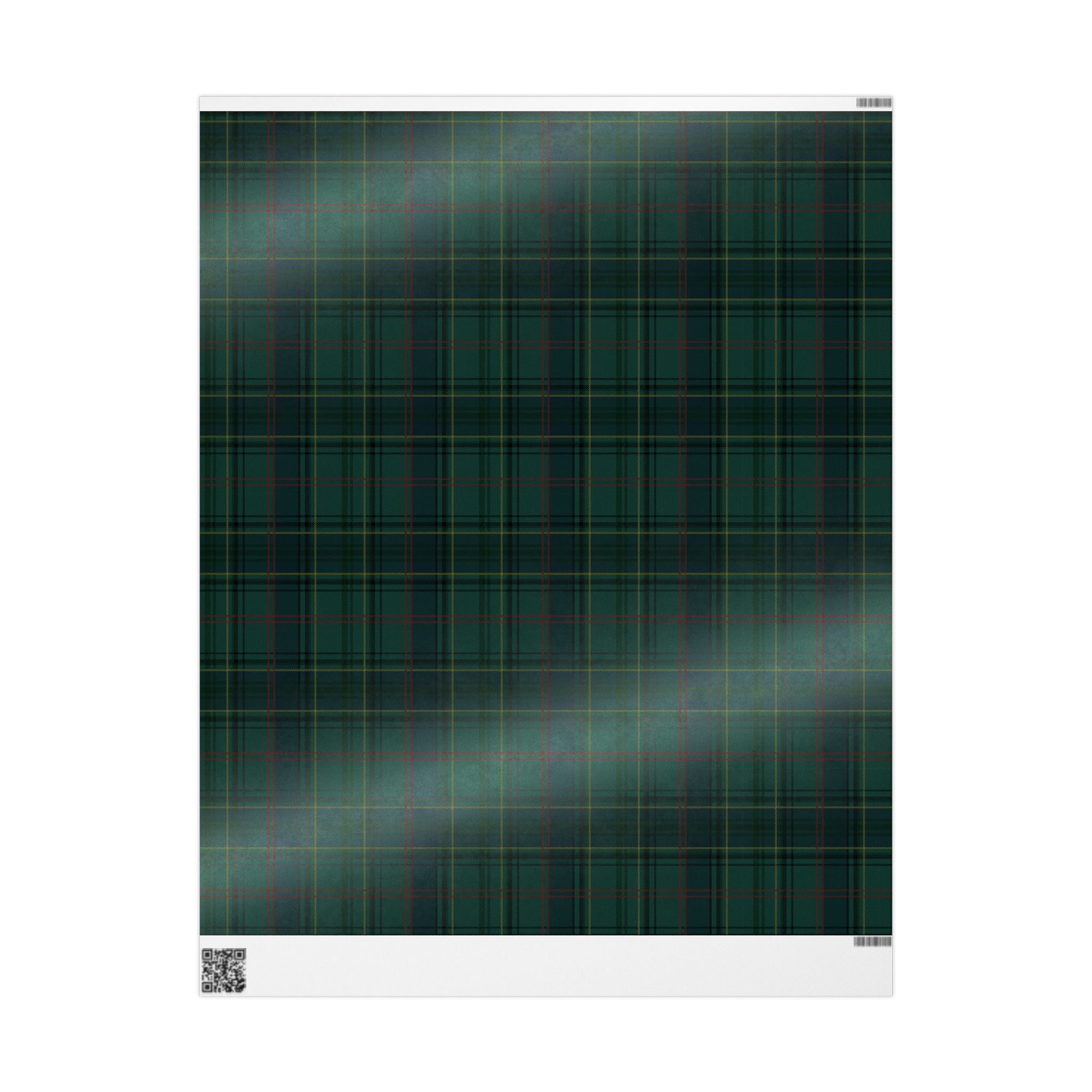 Green Tartan Plaid Wrapping Paper, Classic Holiday Gift Wrap, Christmas, Winter Birthdays, Traditional Elegance, Cozy Aesthetic, Timeless