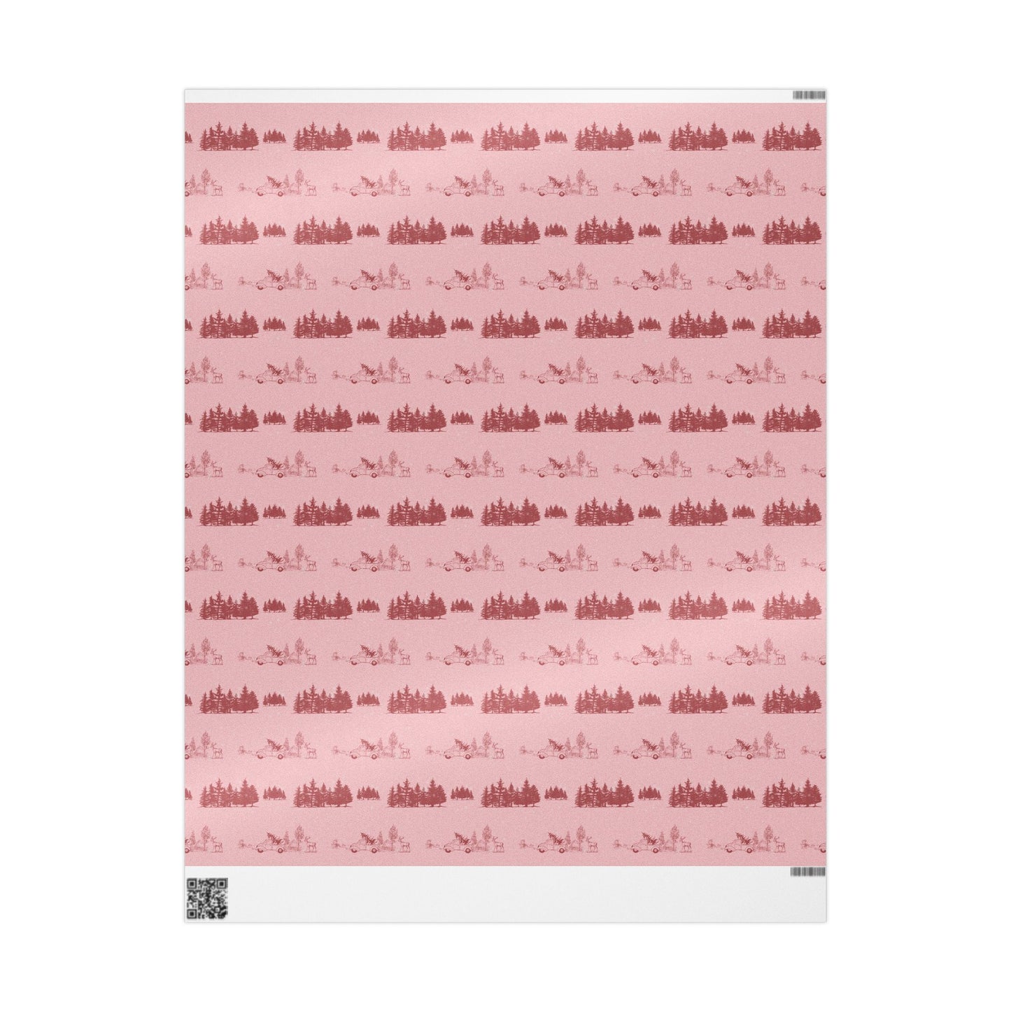 Pink Whimsical Christmas Wrapping Paper | Playful Holiday Wrap