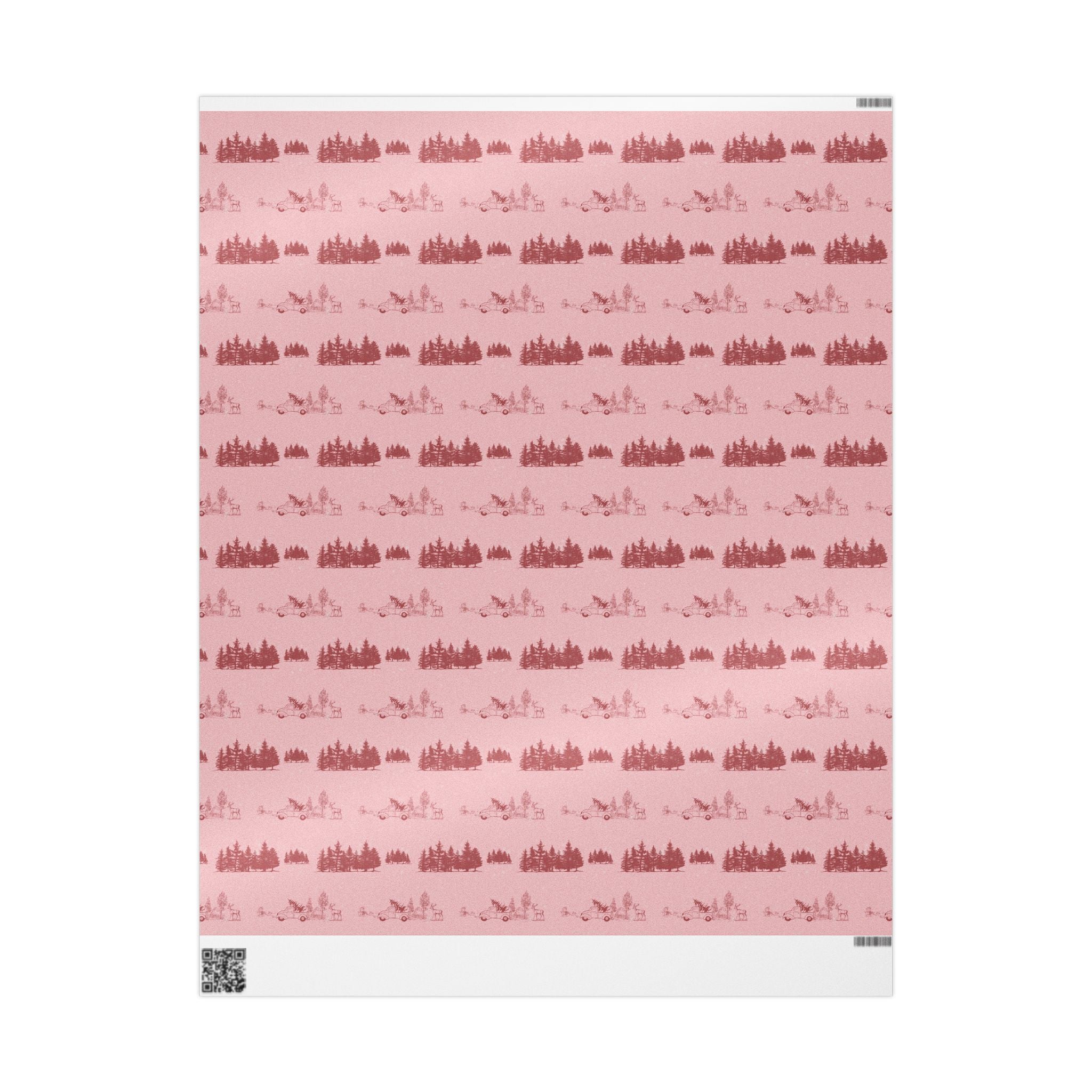 Pink Whimsical Christmas Wrapping Paper | Playful Holiday Wrap