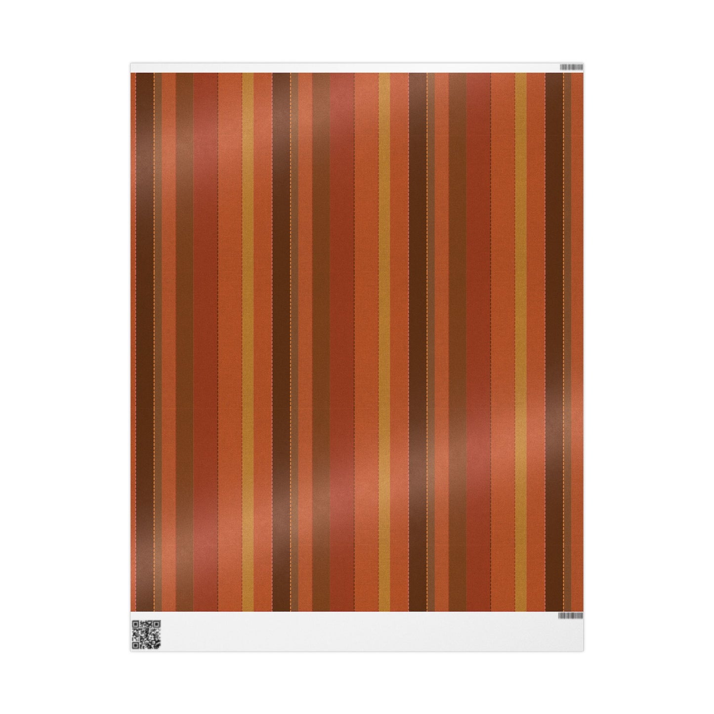 Autumn Striped Wrapping Paper, Gift Wrap for Thanksgiving, Fall Celebrations, Eco-Friendly Gift Packaging