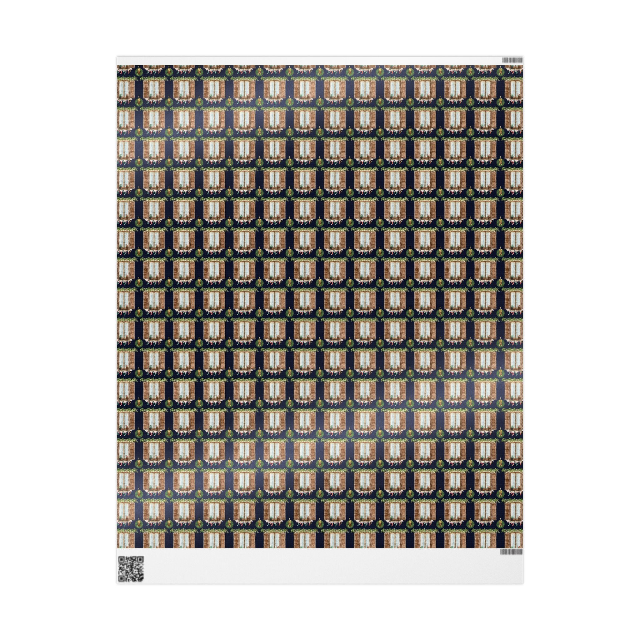 Christmas Window Wrapping Paper | Cozy Holiday Gift Wrap