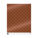 Rust Orange Vintage Deer Wrapping Paper, Gloss or Matte Finish Elegant Luxury Christmas Gift Wrap