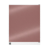 Red Candy Cane Stripe Wrapping Paper, Gloss or Matte Finish Elegant Luxury Christmas Gift Wrap