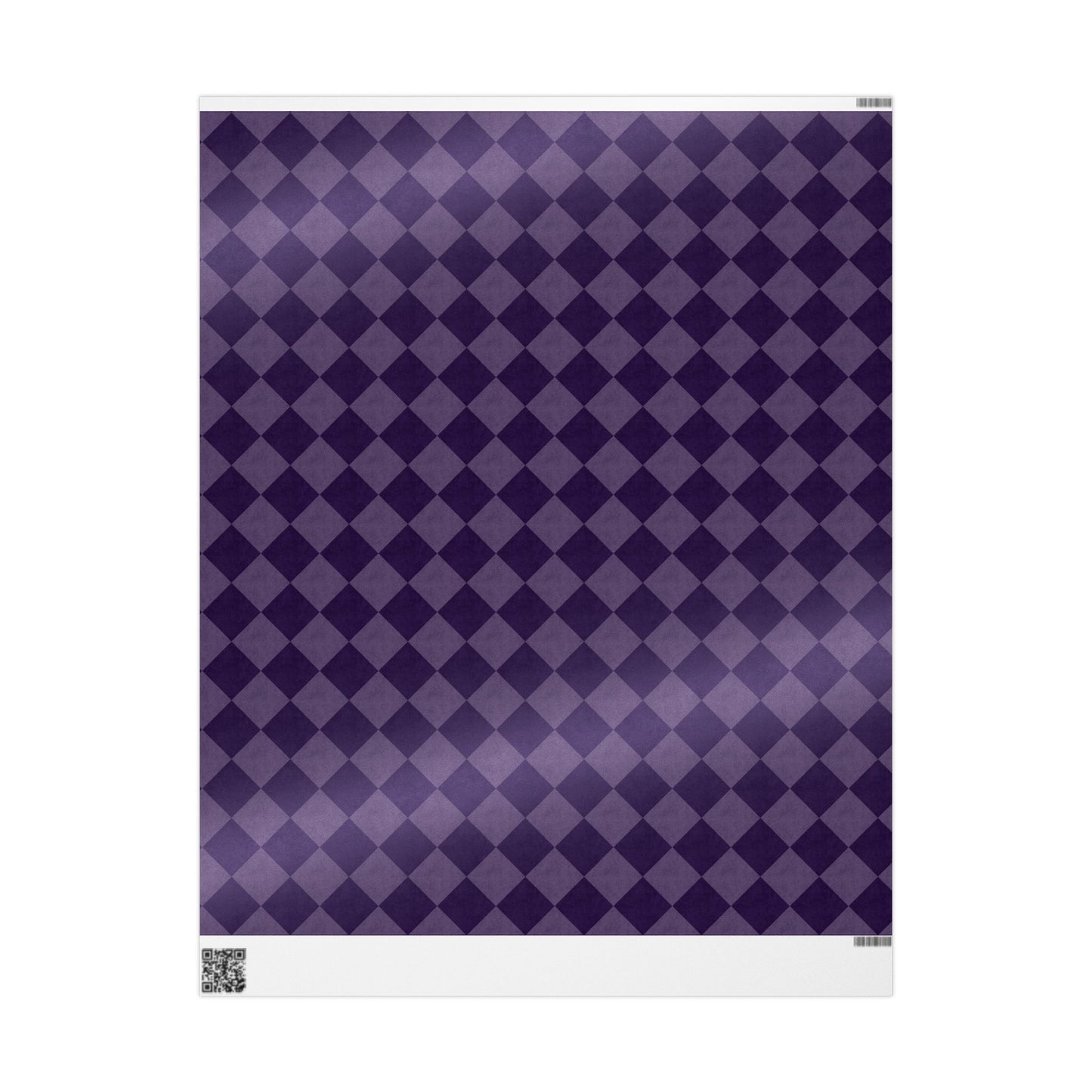 Purple Argyle Wrapping Paper | Halloween & Gothic Gift Wrap