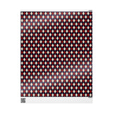 Luxury Argyle Wrapping Paper, Elegant Red, Navy and Cream Plaid Gift Wrap, Classic Christmas and Year-Round Packaging