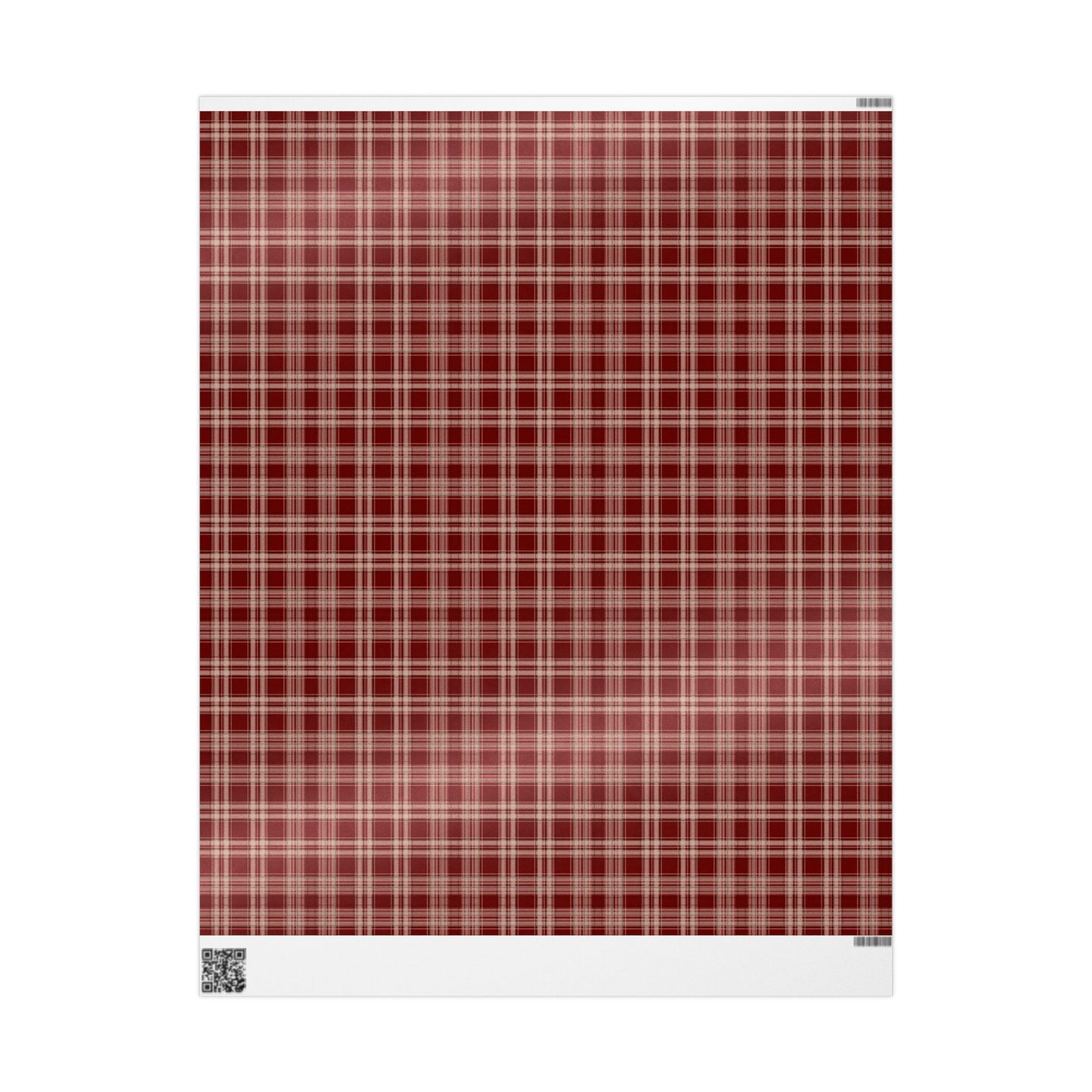 Red Tartan Plaid Wrapping Paper | Traditional Christmas Gift Wrap