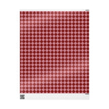 Pink & Red Checkered Wrapping Paper, Gloss or Matte Finish Elegant Luxury Birthday Gift Wrap