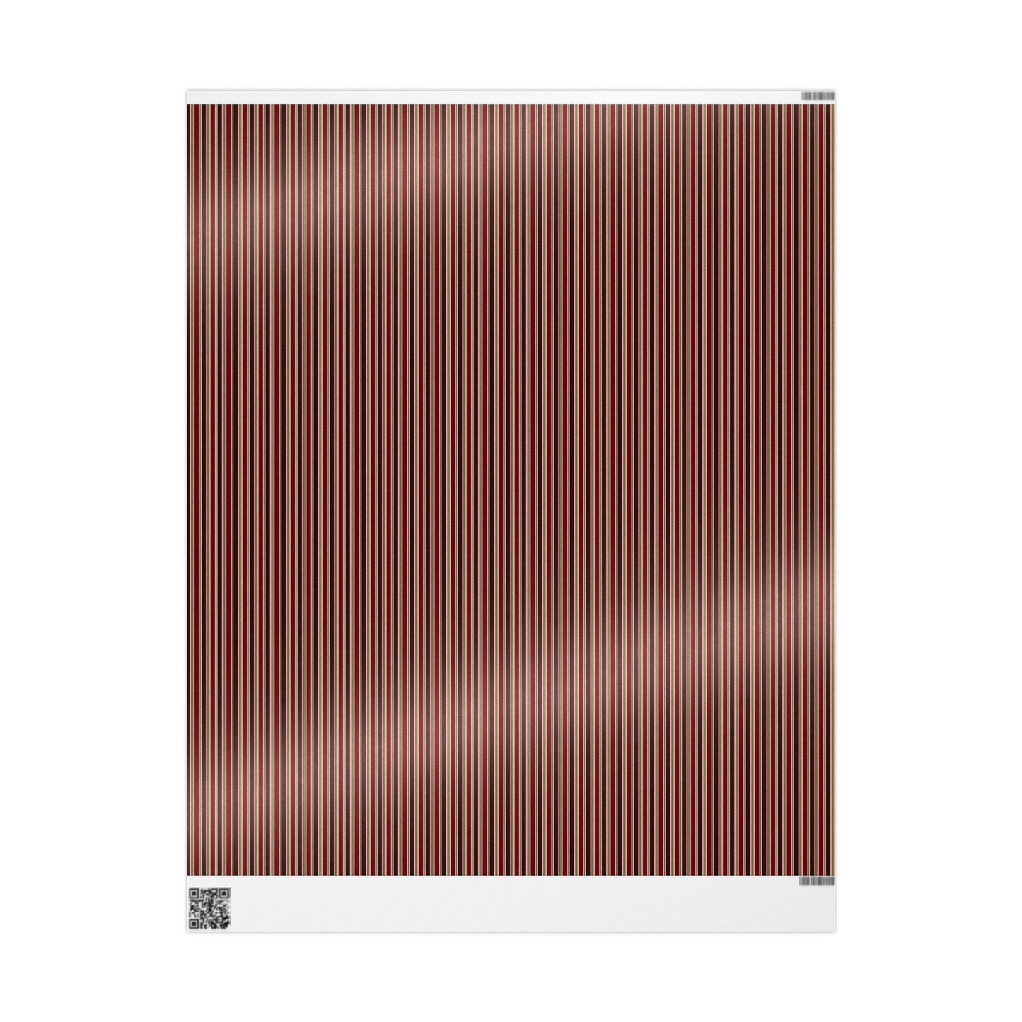 Burgundy and Gold Striped Wrapping Paper, Elegant Luxury Gift Wrap for Christmas, Holidays, Birthdays and Special Occasions