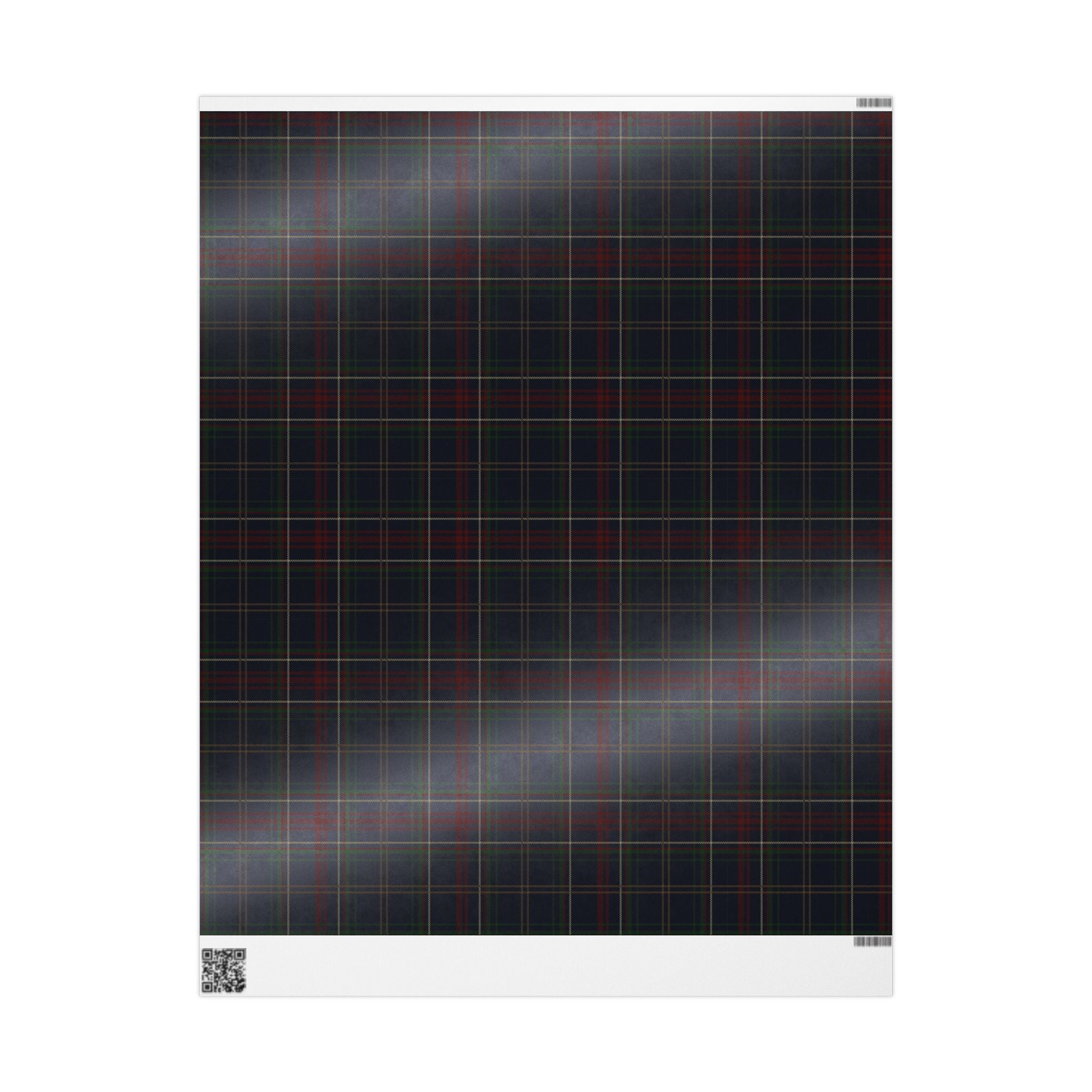 Navy & Green Tartan Plaid Wrapping Paper | Heritage Gift Wrap