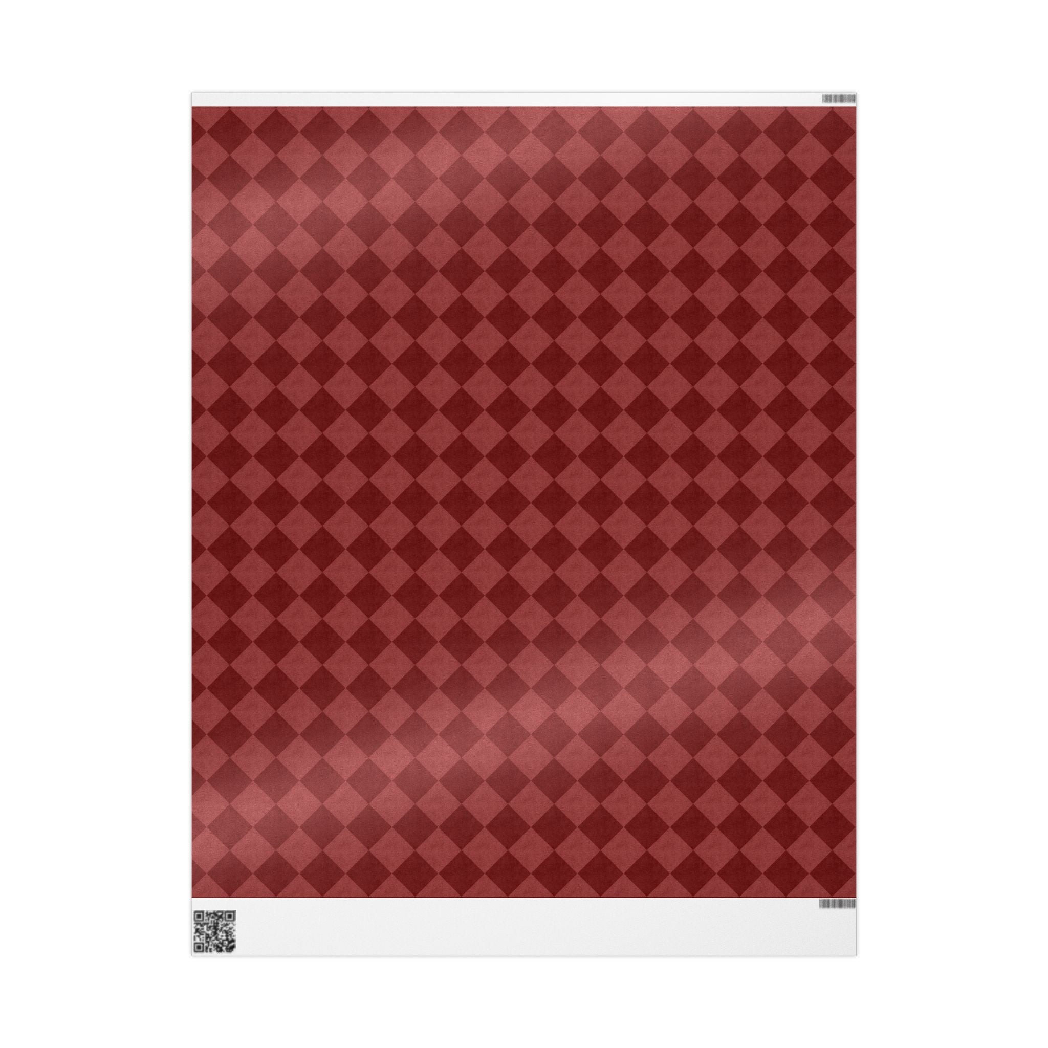 Red Checkerboard Wrapping Paper | Bold Modern Gift Wrap