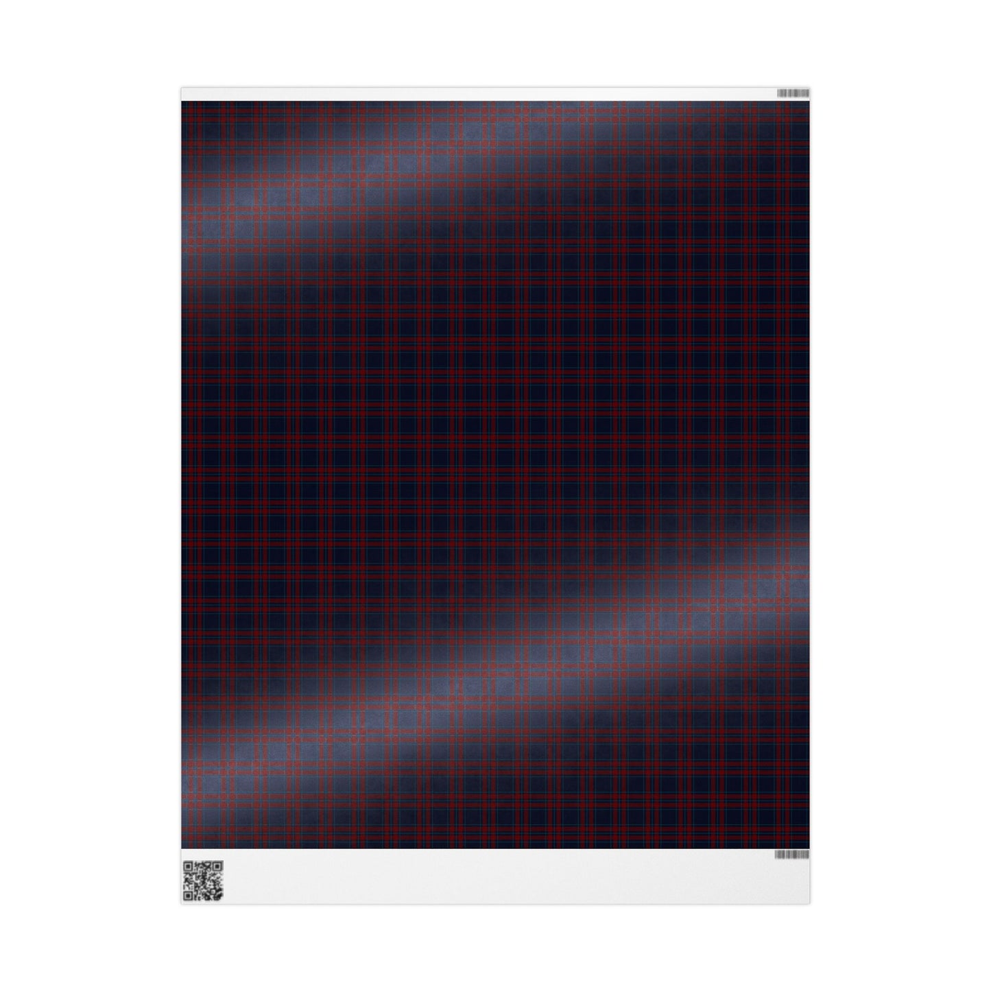 Navy & Red Tartan Plaid Wrapping Paper | Heritage Christmas Wrap