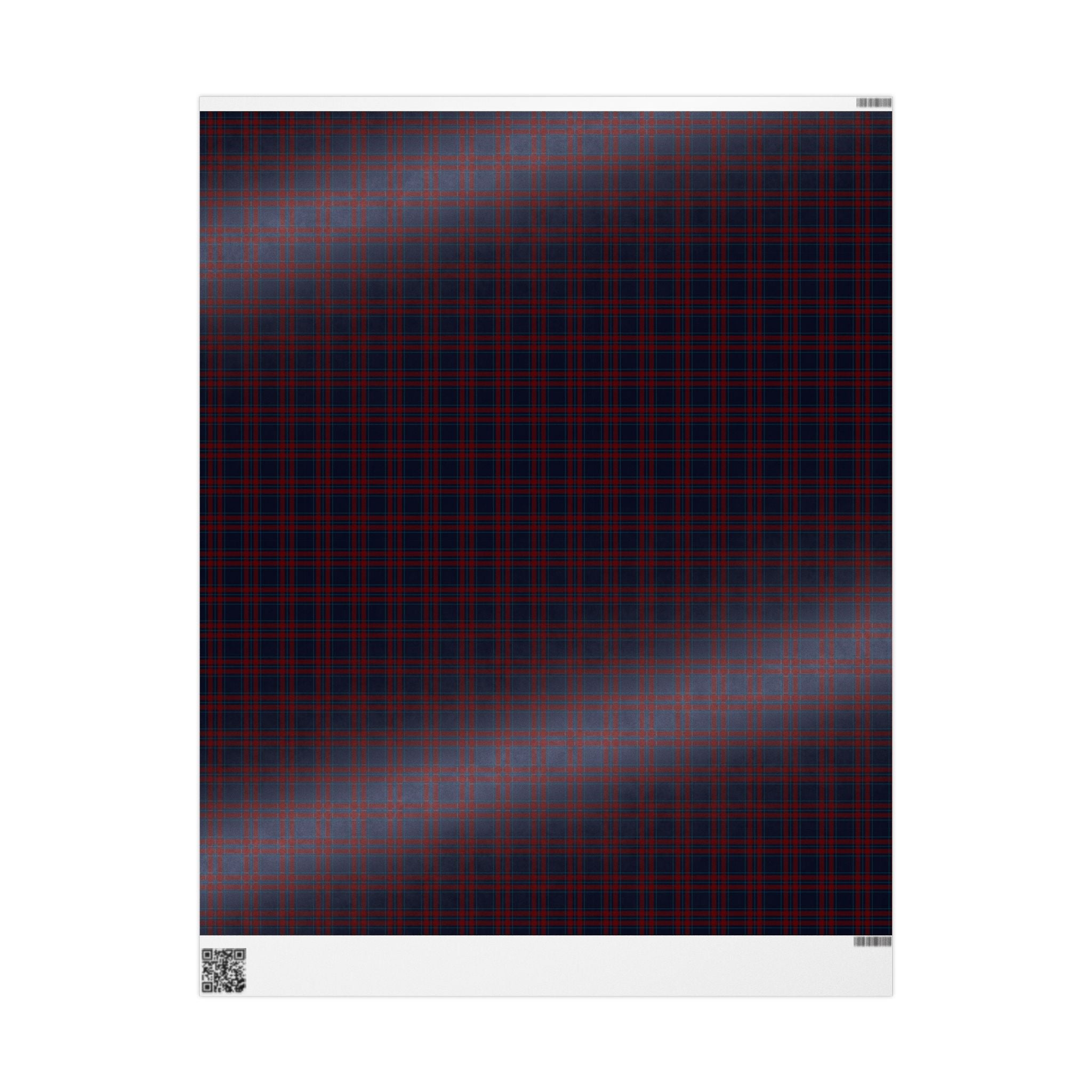Navy & Red Tartan Plaid Wrapping Paper | Heritage Christmas Wrap