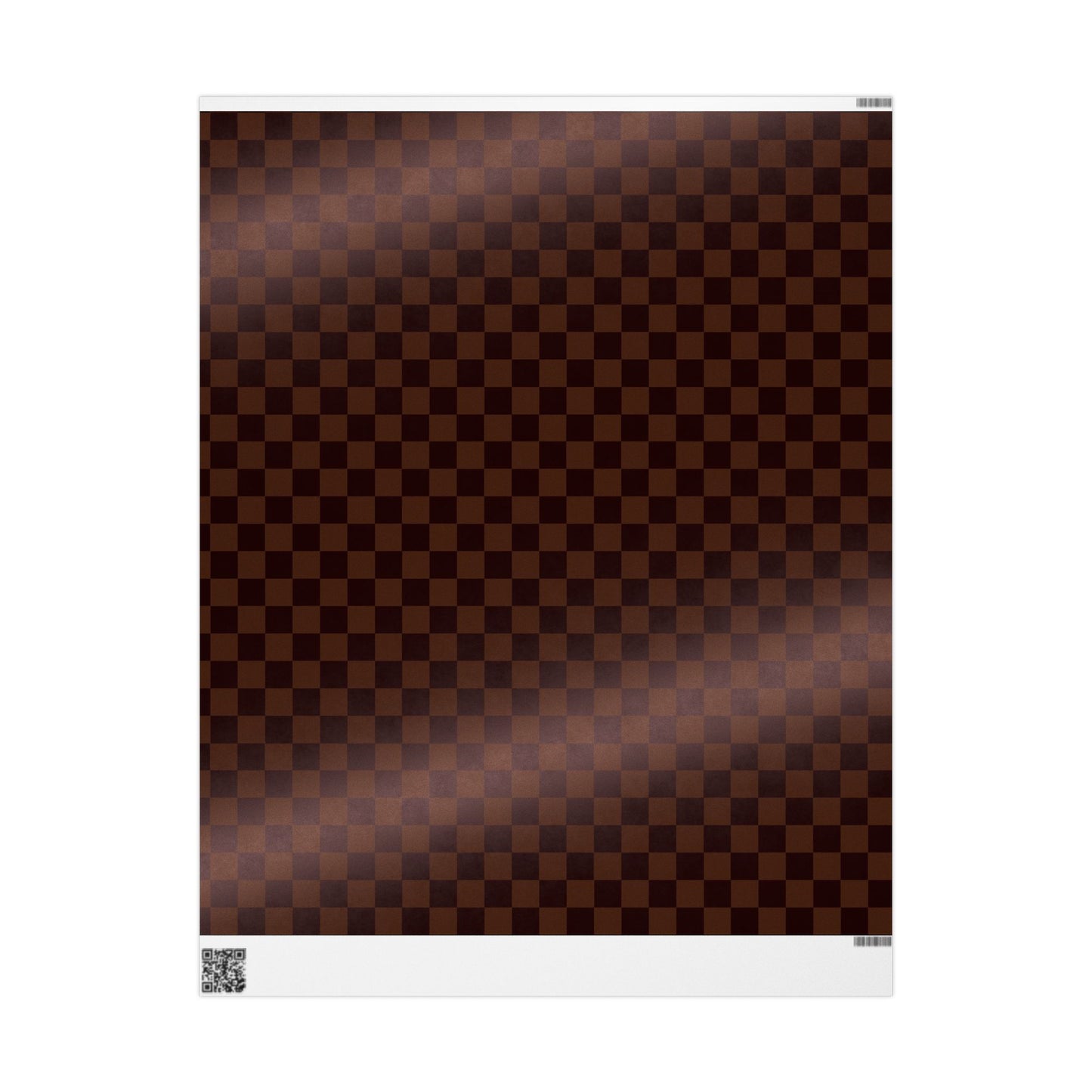 Brown Checkerboard Gift Wrapping Paper, Retro Chessboard Pattern Wrap Sheet for Birthdays, Holidays, and Special Occasions