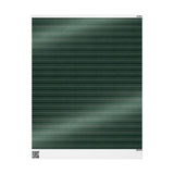 Deep Green Nordic Wrapping Paper, Gloss or Matte Finish Elegant Luxury Christmas Gift Wrap