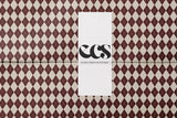 Maroon & Ivory Checkered Wrapping Paper | Vintage Elegant Gift Wrap