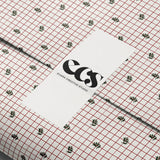 Red Grid & Holly Christmas Wrapping Paper | Vintage Holiday Wrap