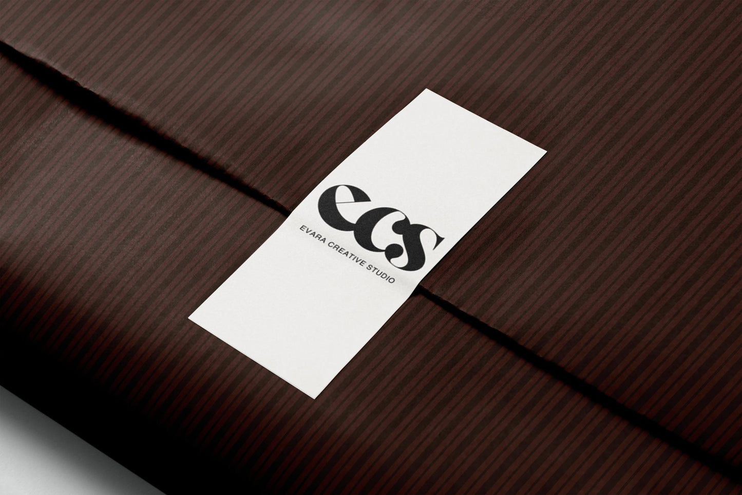 Brown Striped Gift Wrapping Paper, Classic Vertical Stripe Wrap Sheet in Glossy or Matte Finish for Fall Gifting and Holiday Celebrations