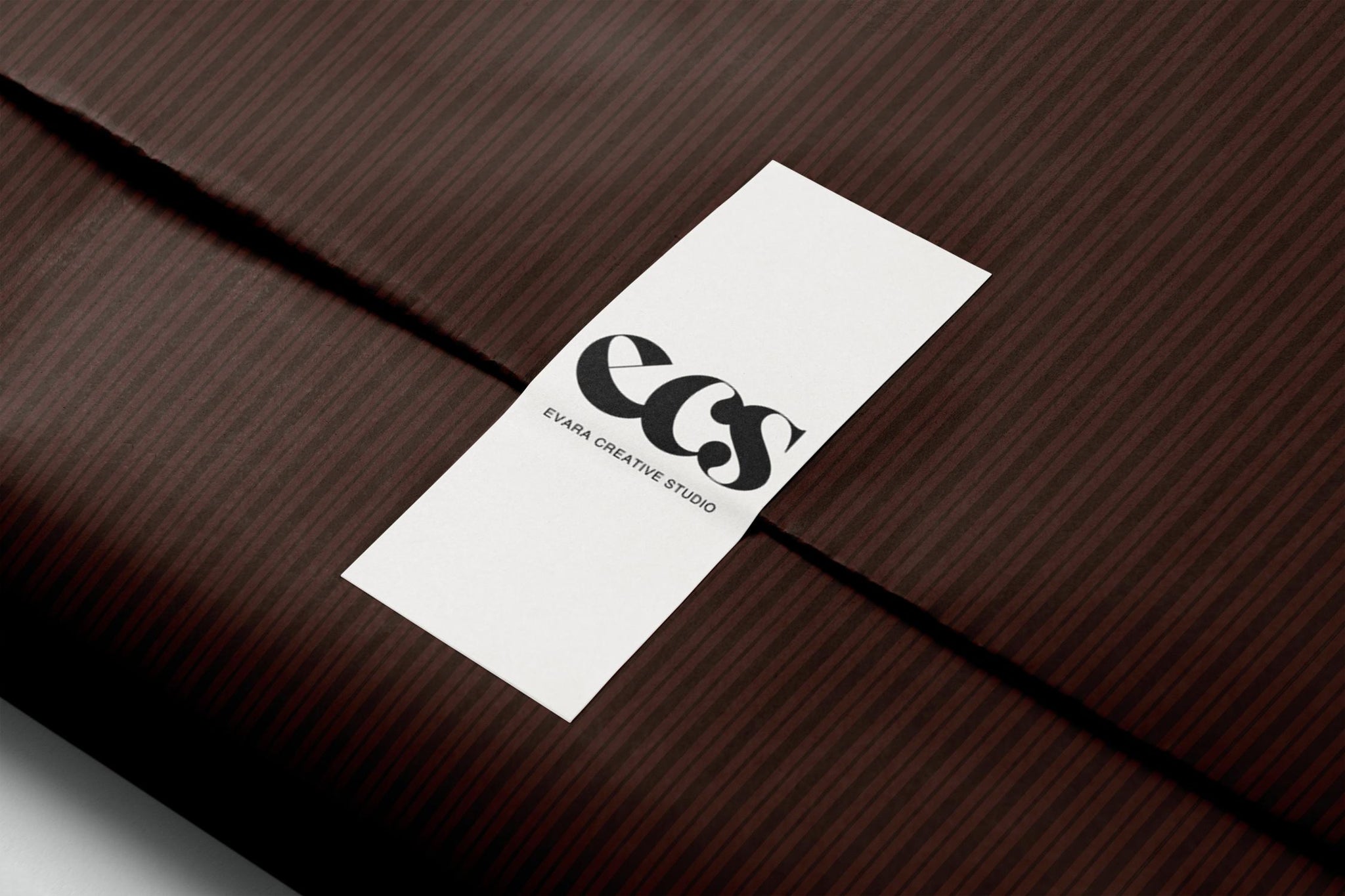 Brown Striped Gift Wrapping Paper, Classic Vertical Stripe Wrap Sheet in Glossy or Matte Finish for Fall Gifting and Holiday Celebrations