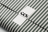 Deep green stripe gift wrap — Evara Creative Studio