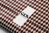 Maroon & Ivory Checkered Wrapping Paper | Vintage Elegant Gift Wrap