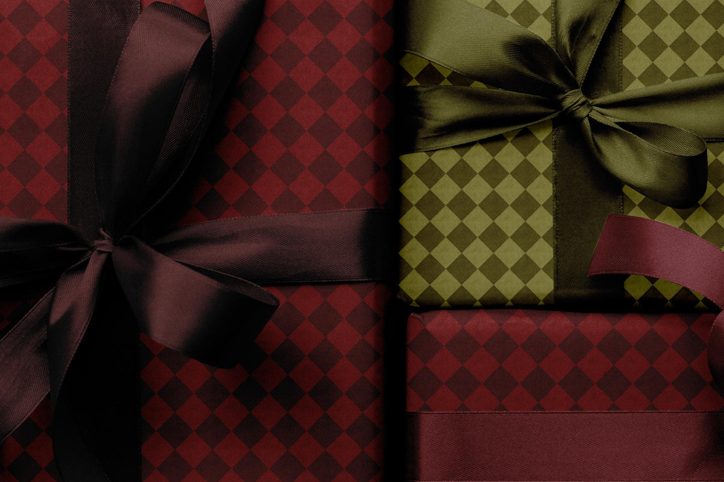 Red Checkerboard Wrapping Paper | Bold Modern Gift Wrap