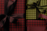 Red Checkerboard Wrapping Paper | Bold Modern Gift Wrap