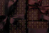 Brown & Gold Equestrian Snaffle Wrapping Paper, Gloss or Matte Finish Elegant Luxury Gift Wrap