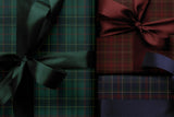 Green Tartan Plaid Wrapping Paper, Classic Holiday Gift Wrap, Christmas, Winter Birthdays, Traditional Elegance, Cozy Aesthetic, Timeless