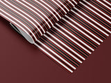 Red & Green Stripe Wrapping Paper, Gloss or Matte Finish Elegant Luxury Christmas Gift Wrap