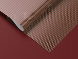 Burgundy and Gold Striped Wrapping Paper, Elegant Luxury Gift Wrap for Christmas, Holidays, Birthdays and Special Occasions