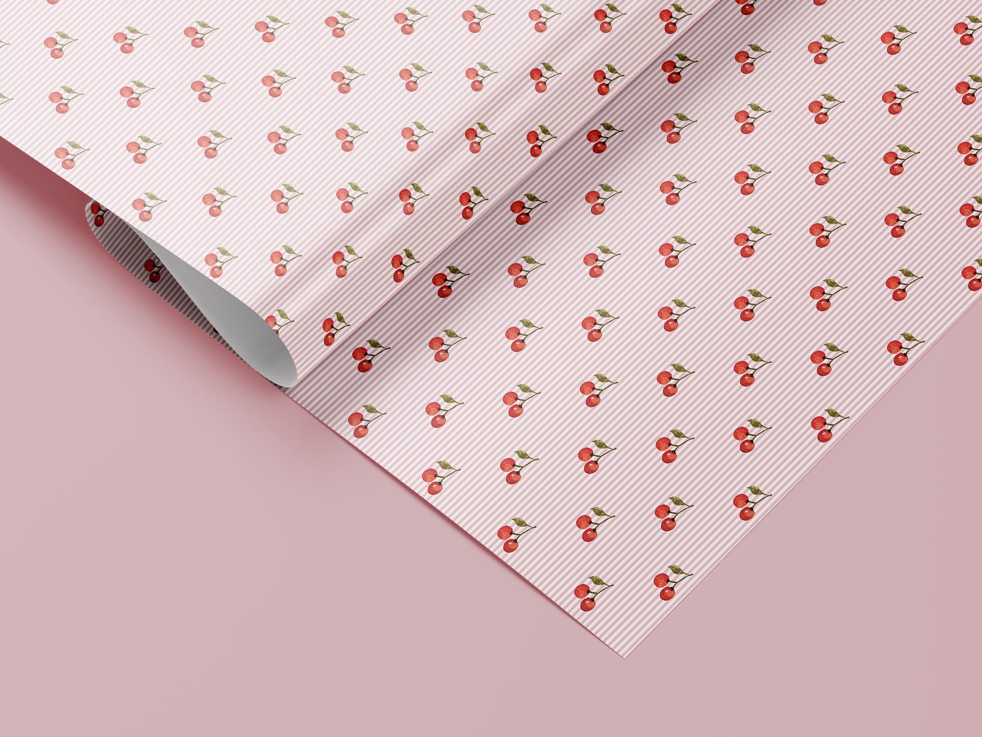 Cherry Blossom Wrapping Paper | Delicate Spring Floral Gift Wrap