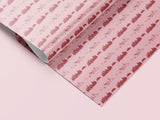 Pink Whimsical Christmas Wrapping Paper | Playful Holiday Wrap