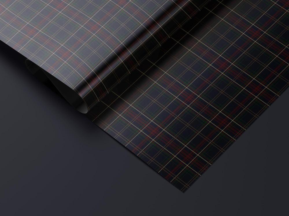 Navy & Green Tartan Plaid Wrapping Paper | Heritage Gift Wrap