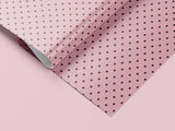 Pink polka dot wrapping paper roll — Evara Creative Studio