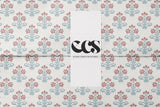 Vintage Red & Blue Floral Wrapping Paper | Botanical Gift Wrap