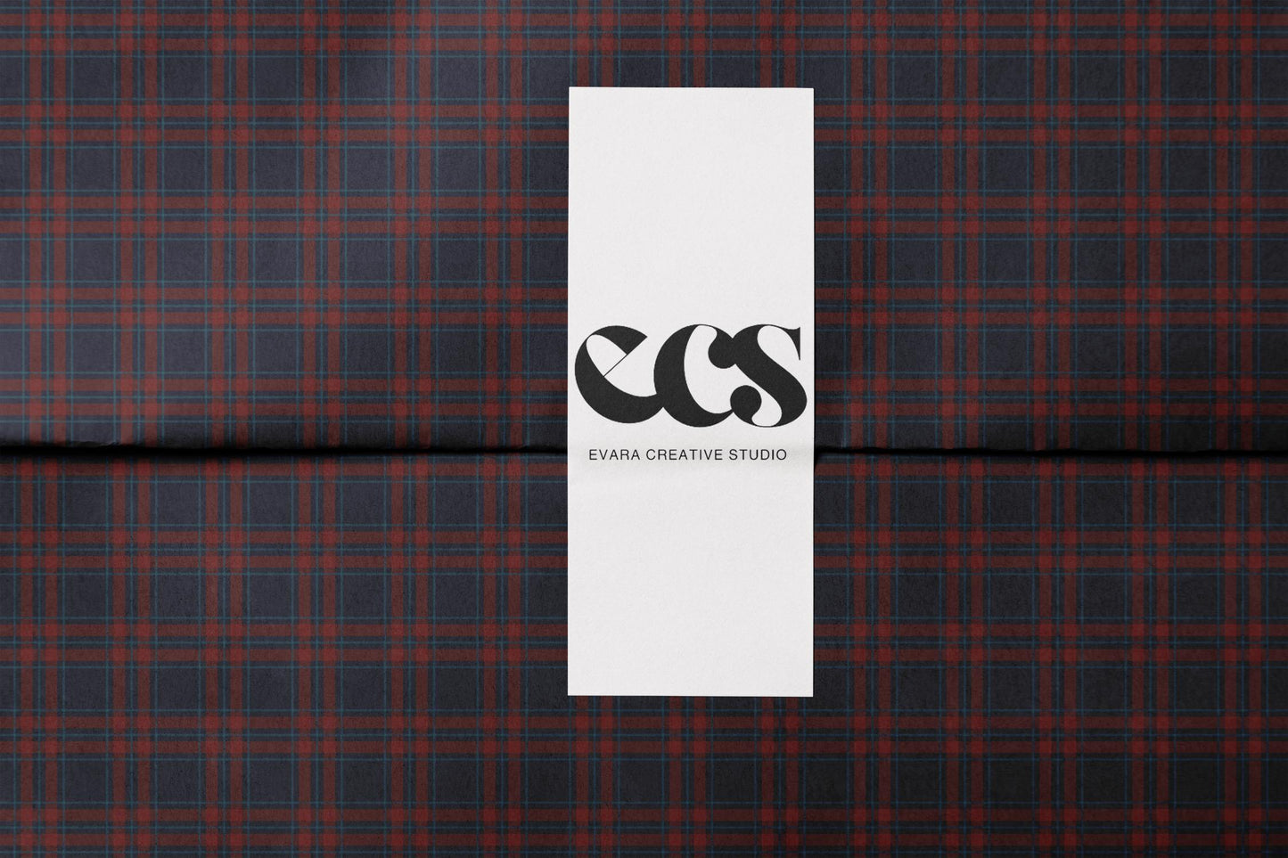 Navy & Red Tartan Plaid Wrapping Paper | Heritage Christmas Wrap