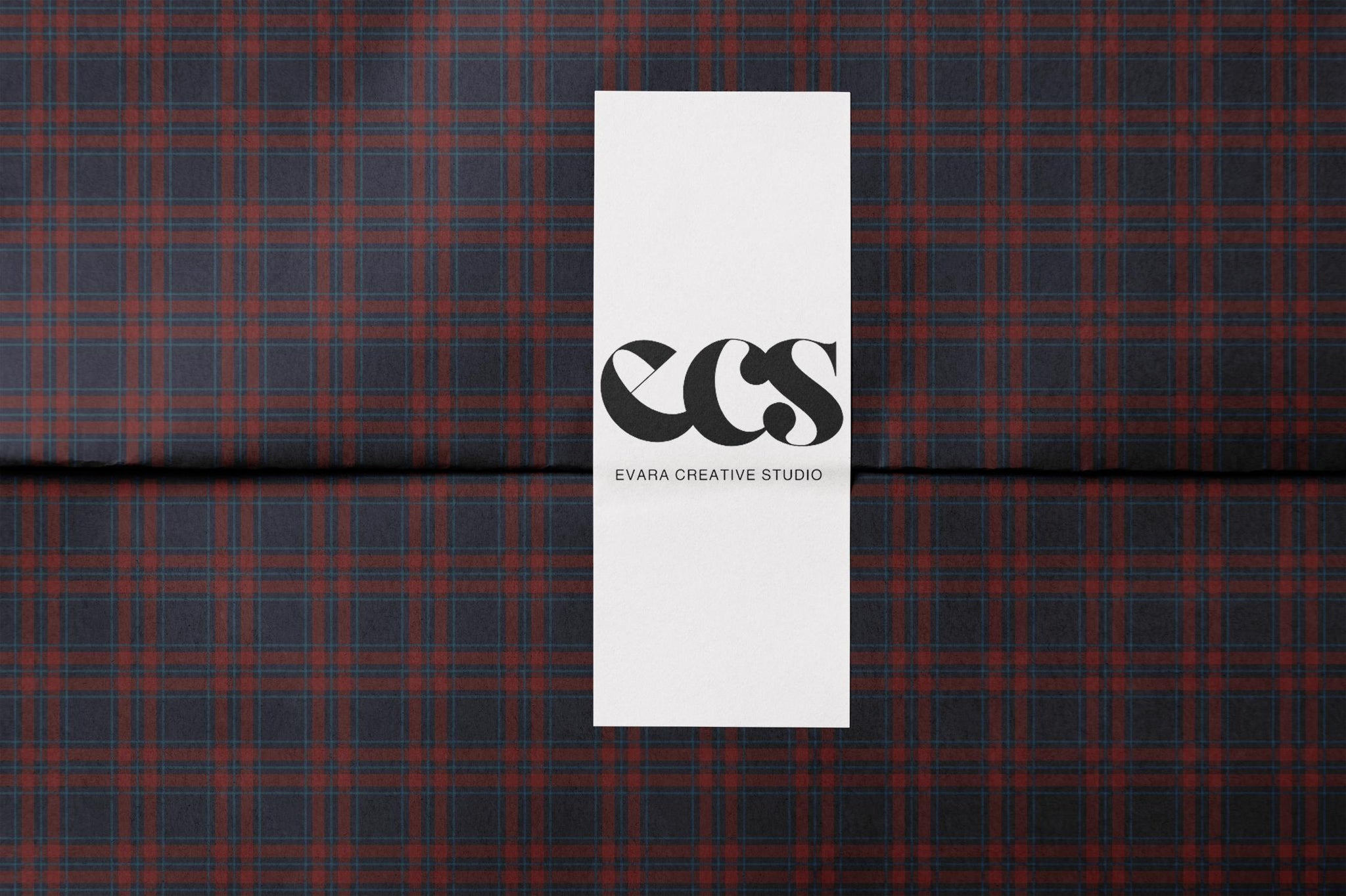 Navy & Red Tartan Plaid Wrapping Paper | Heritage Christmas Wrap