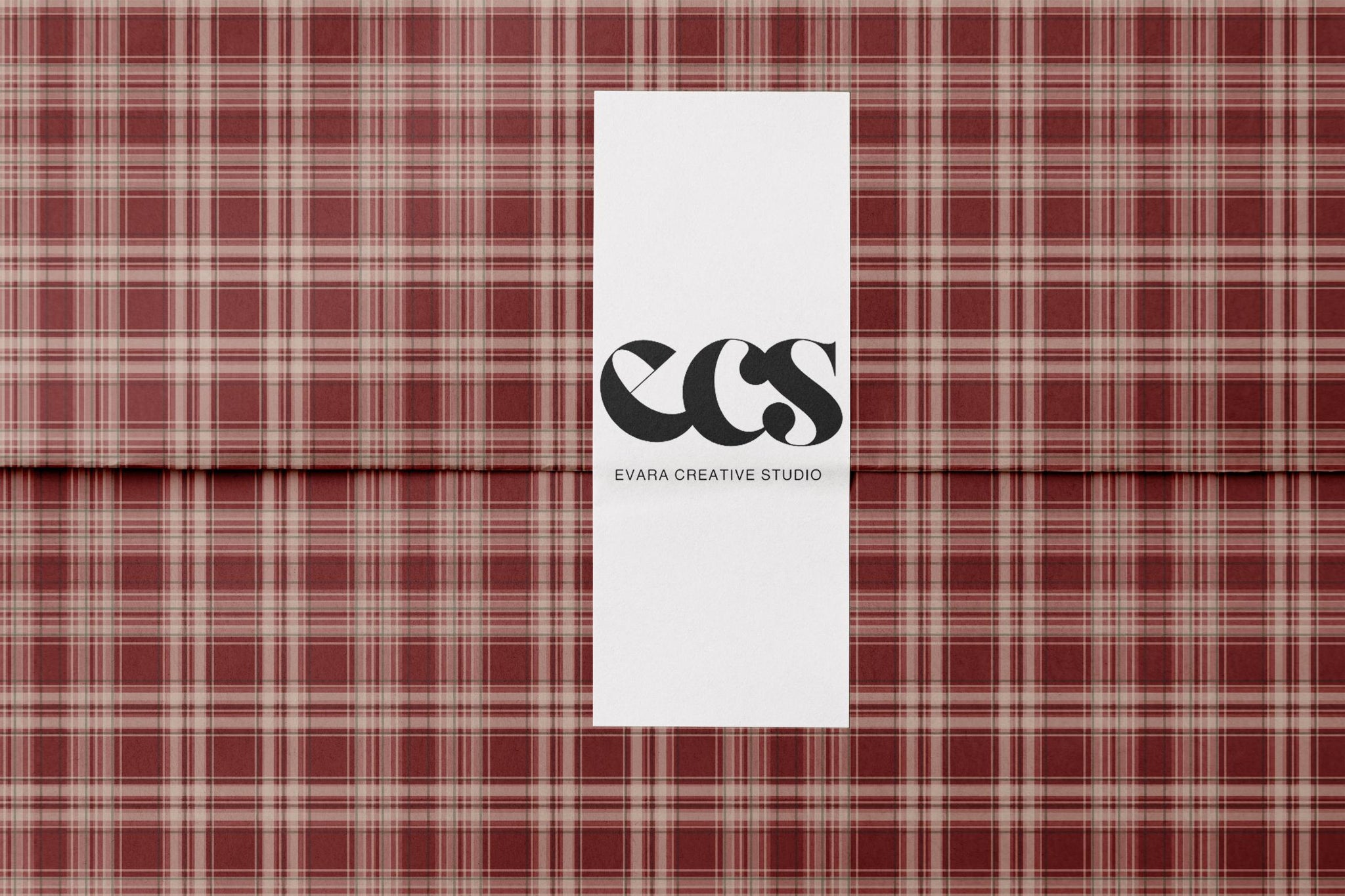Red Tartan Plaid Wrapping Paper | Traditional Christmas Gift Wrap