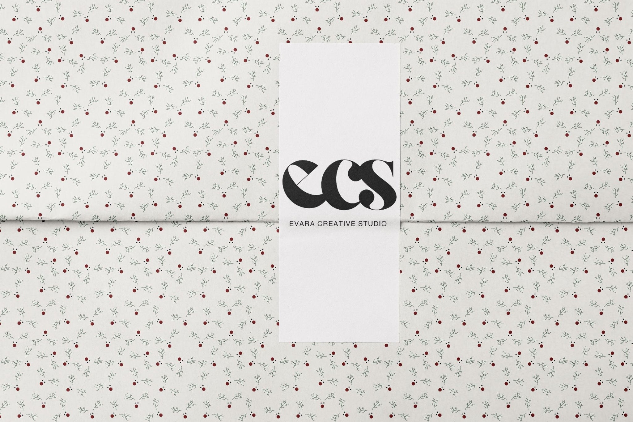 Reindeer Wrapping Paper with Red Nose & Antlers | Rudolph Christmas Gift Wrap Sheets | Festive Holiday Packaging