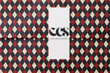 Luxury Argyle Wrapping Paper, Elegant Red, Navy and Cream Plaid Gift Wrap, Classic Christmas and Year-Round Packaging