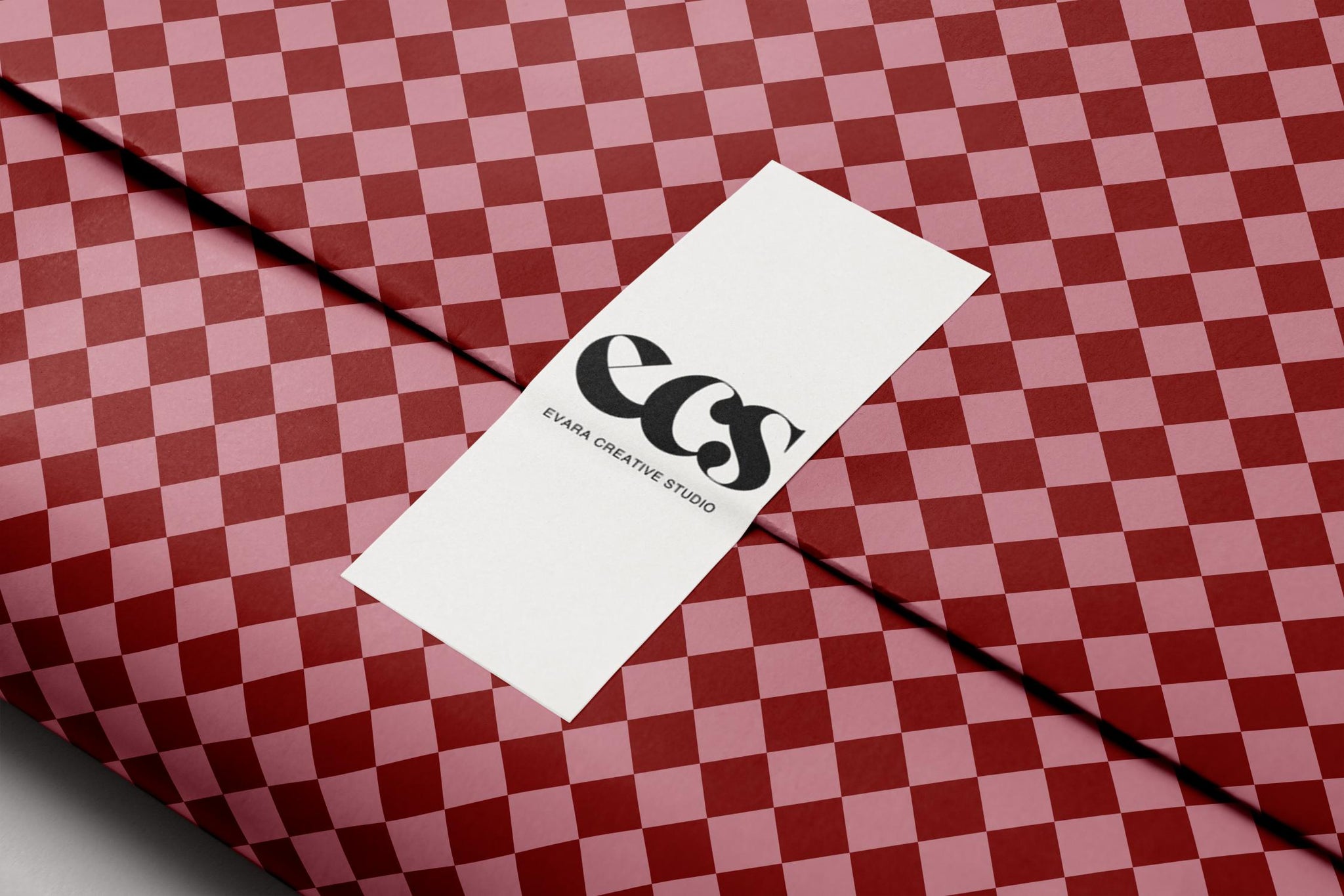 Pink & Red Checkered Wrapping Paper, Gloss or Matte Finish Elegant Luxury Birthday Gift Wrap