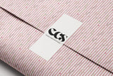 Pink striped floral gift wrap — Evara Creative Studio