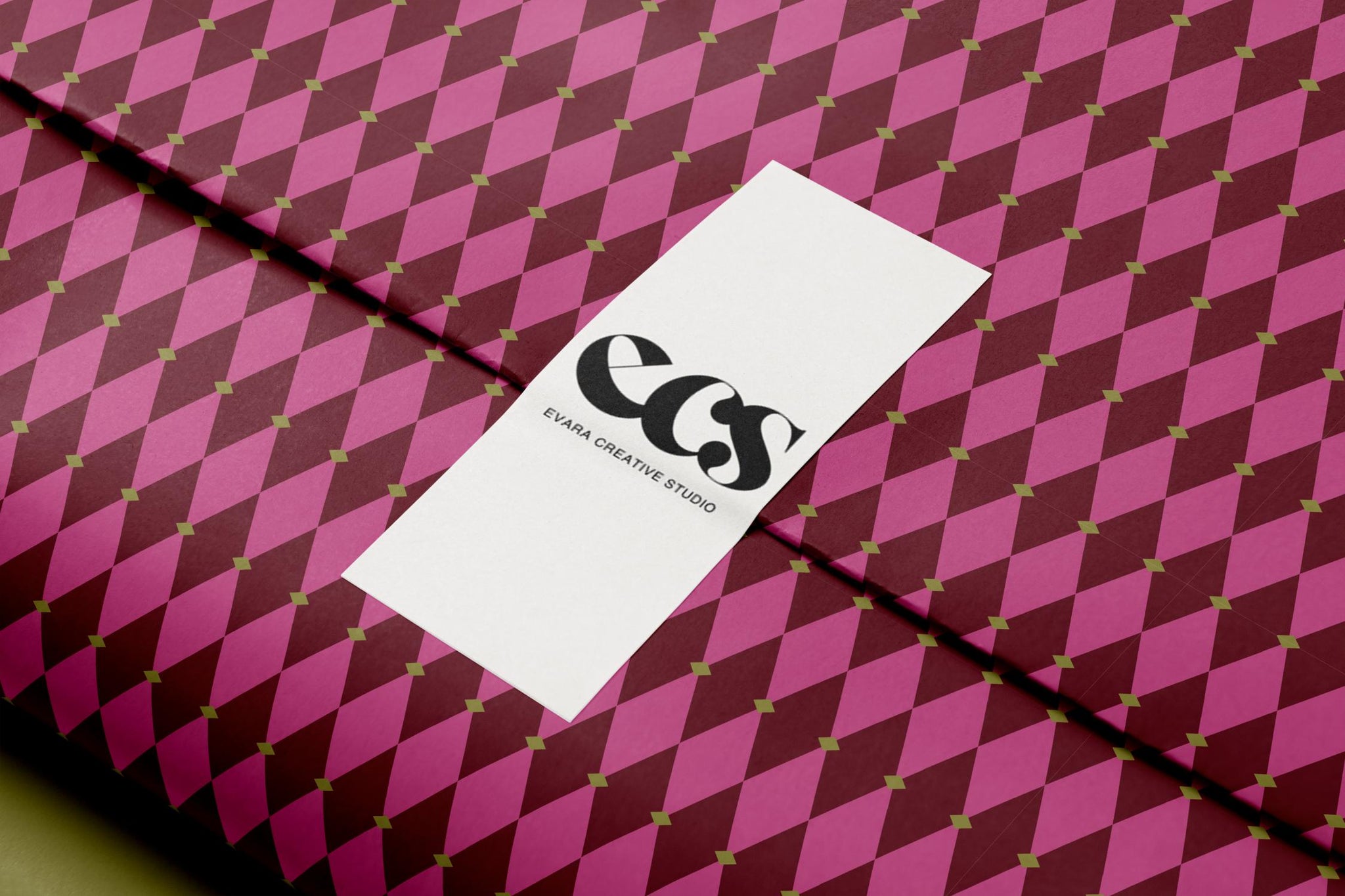 Pink Harlequin Checkered Wrapping Paper, Gloss or Matte Finish Elegant Luxury Birthday Gift Wrap