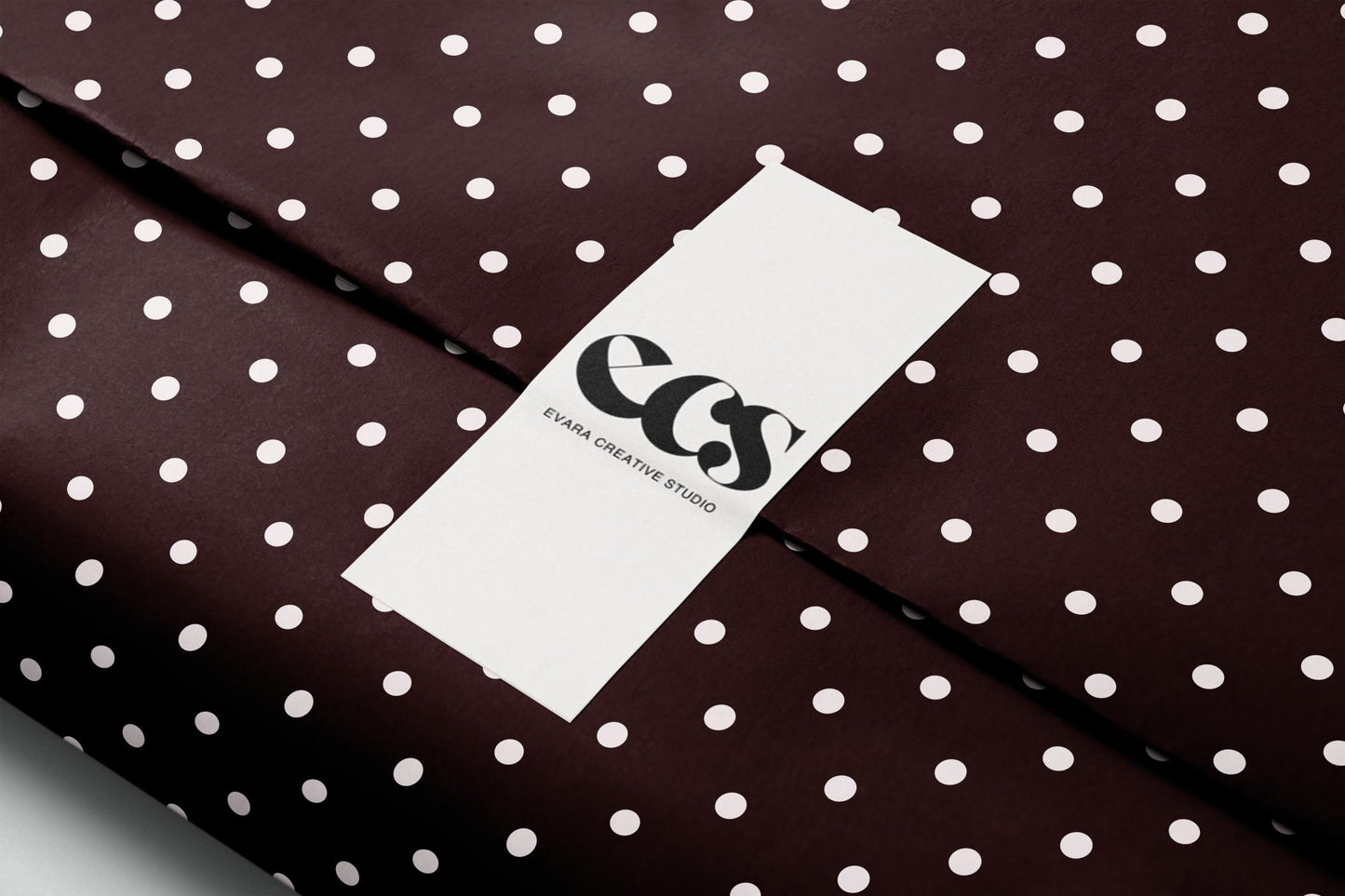 Brown Polka Dot Gift Wrapping Paper, Classic Dot Pattern Wrap Sheet in Glossy or Matte Finish, Great for Fall Gifting and Year-Round Use