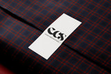 Navy & Red Tartan Plaid Wrapping Paper | Heritage Christmas Wrap
