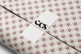 Vintage burgundy floral gift wrap — Evara Creative Studio