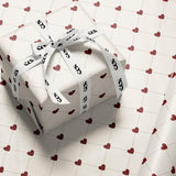 Red Heart Wrapping Paper | Romantic Valentine & Wedding Gift Wrap