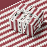 Classic Red Stripe Wrapping Paper | Vintage Elegant Gift Wrap