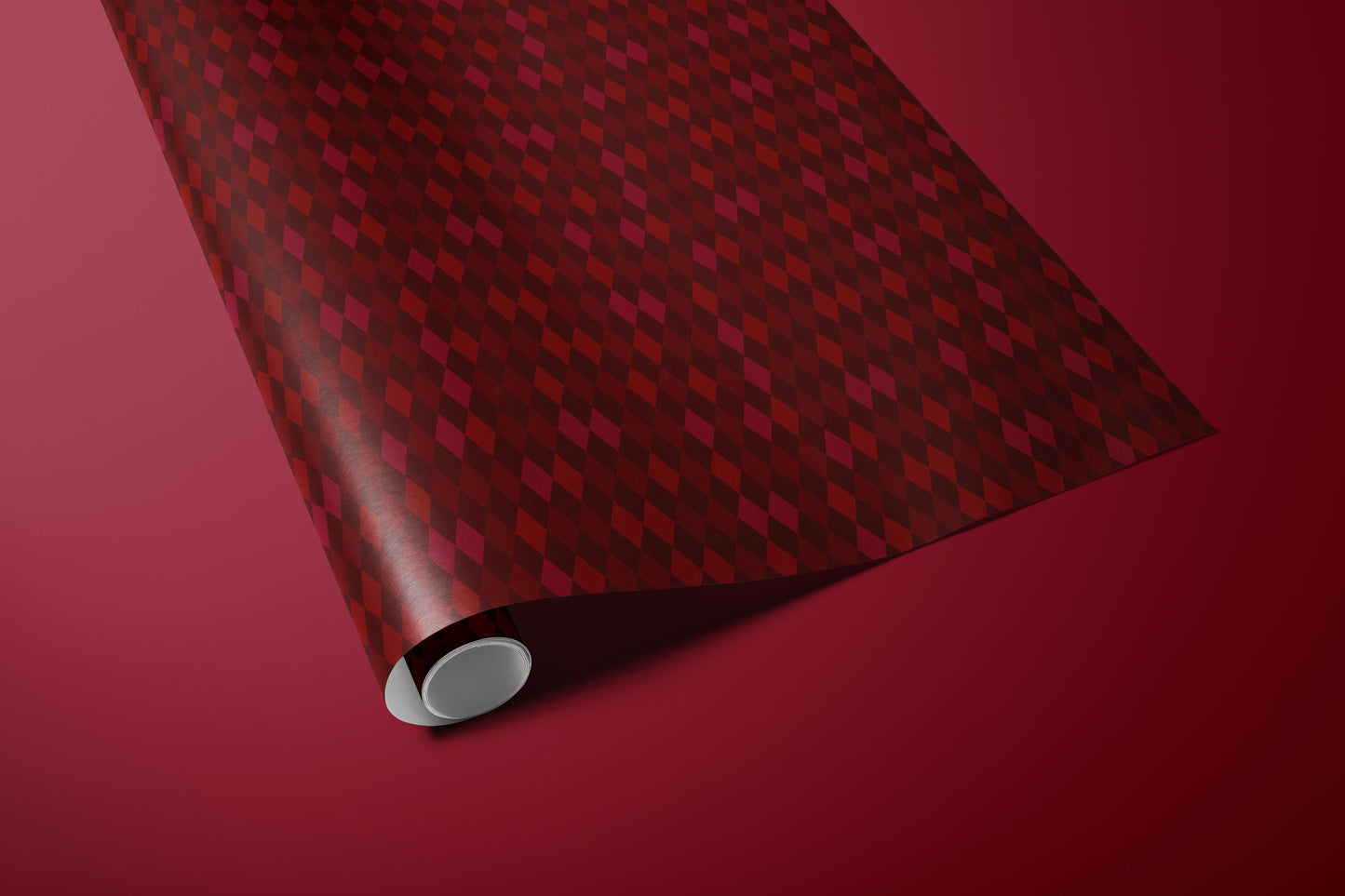 Luxury Argyle holiday wrap Wrapping Paper, Elegant Burgundy & Red Diamond Gift Wrap, Holiday, Wedding and Year-Round Packaging