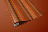 Autumn Striped Wrapping Paper, Gift Wrap for Thanksgiving, Fall Celebrations, Eco-Friendly Gift Packaging